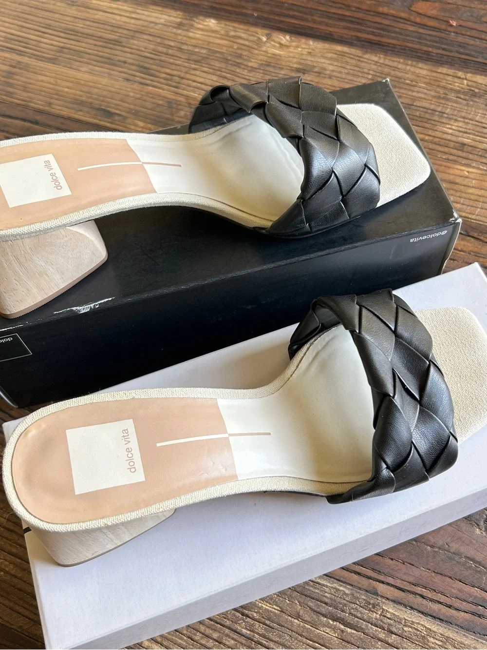 Dolce Vita | Moly Black Stella Braided Slide Sandals size 10 - Picture 1 of 6